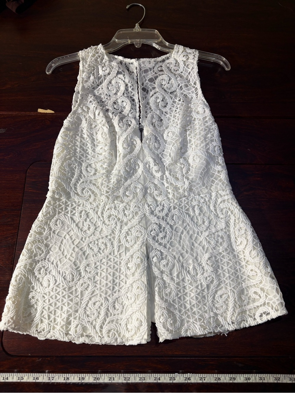 BCBGMaxAzria White Lace Girls' Romper